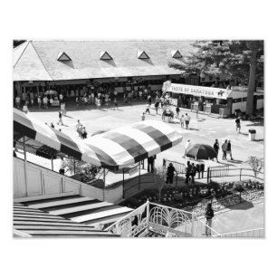 Saratogaの競馬場 フォトプリント