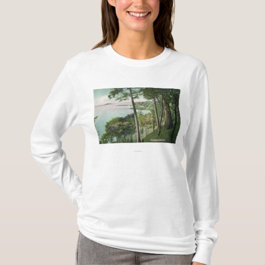 Saratoga湖の眺め# 2 tシャツ (正面)