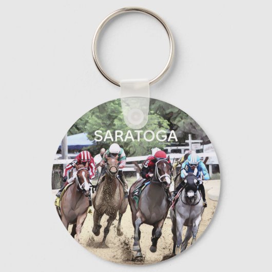 SARATOGA - 最終コーナーを曲がる キーホルダー (正面)