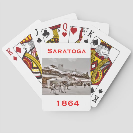Saratoga 1864年 トランプ (裏面)
