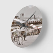 Saratoga 1864年 ラウンド壁時計 (傾斜)