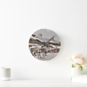 Saratoga 1864年 ラウンド壁時計 (ホーム)