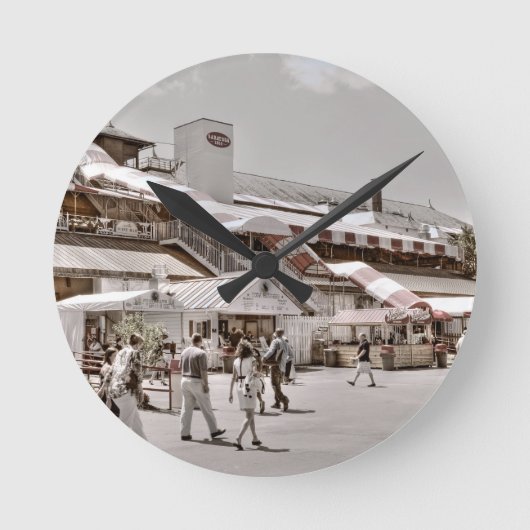 Saratoga 1864年 ラウンド壁時計 (正面)