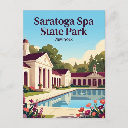 Saratoga Spa State Park USA ポストカード (正面)