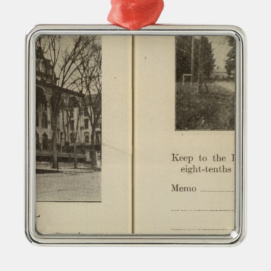 Saratoga Springsの借金の催促をする通り メタルオーナメント (正面)