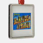 Saratoga SpringsニューヨークNY古い旅行記念品 メタルオーナメント (右)