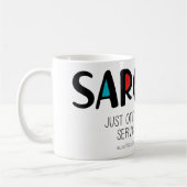 Sarcasm コーヒーマグカップ (左)