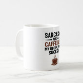 Sarcasm and Caffeine: My Recipe for Success - Funn コーヒーマグカップ (正面左)