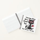 Sarcasm & Attitude Funny Cat Lover Gift  ノートブック (内部)