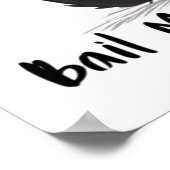 Sarcasm & Attitude Funny Cat Lover Gift  ポスター (角)