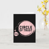 Sarcasm Circle Of Trust Funny  カード (黄色い花)