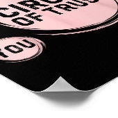 Sarcasm Circle Of Trust Funny  ポスター (角)