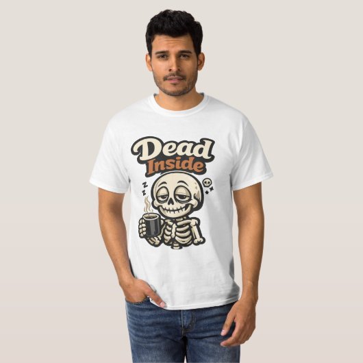 SARCASM / DARK HUMOR  DEAD INSIDE Tシャツ (正面フル)