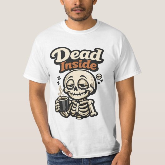 SARCASM / DARK HUMOR  DEAD INSIDE Tシャツ (正面)