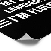 Sarcasm Is My Love Language Funny Quotes Sarcastic ポスター (角)