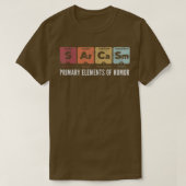 Sarcasm Primary Elements of Humor Periodic Table S Tシャツ (デザイン正面)