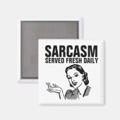 SARCASM SERVED FRESH DAILY, 50'S HOUSEWIFE MAGNET マグネット (正面/裏面)