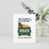 Sarcastic 2026 Christmas Humor Office Greeting  シーズンカード (スタンド正面)