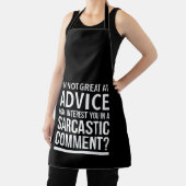 Sarcastic advice inspirational funny gifts.Funny エプロン (インサイチュ)