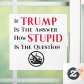 Sarcastic Anti Trump Protest Statement  ウィンドウサイン (ホーム)