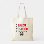 Sarcastic Anti Trump Protest Statement  トートバッグ (裏面)