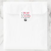 Sarcastic Anti Trump Protest Statement  ラウンドシール (バッグ)