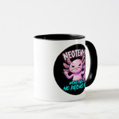 Sarcastic Axolotl No Patience Funny Meme マグカップ (正面右)