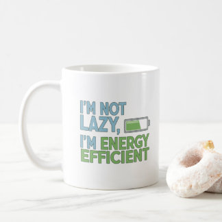 Sarcastic Battery Life Quote Energy Efficient コーヒーマグカップ