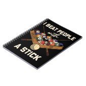 Sarcastic Billiard 8 Ball Humor Pool ノートブック (左側)