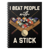 Sarcastic Billiard 8 Ball Humor Pool ノートブック (正面)