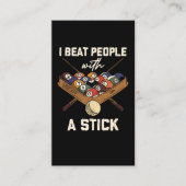 Sarcastic Billiard 8 Ball Humor Pool 名刺 (正面)