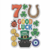 Sarcastic black cat  and Lucky charms シール (正面)