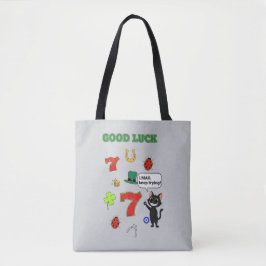 Sarcastic black cat  and Lucky charms トートバッグ
