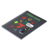 Sarcastic black cat and Lucky charms ノートブック (左側)