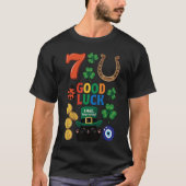 Sarcastic black cat and Lucky charms Tシャツ (正面)