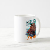 Sarcastic Capybara Chill Until I’m Not Funny コーヒーマグカップ (正面右)