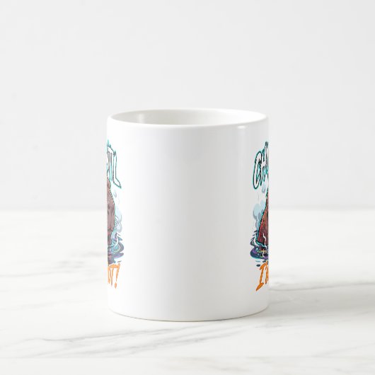 Sarcastic Capybara Chill Until I’m Not Funny コーヒーマグカップ (中央)