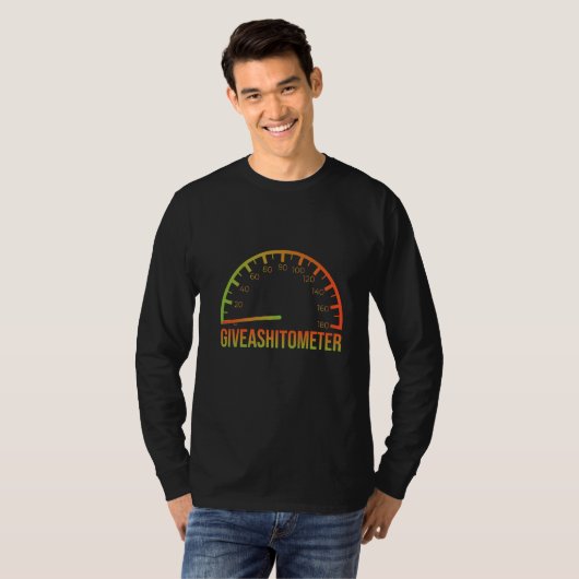 Sarcastic Car  Giveashitometer Car Enthusiast Tシャツ (正面フル)