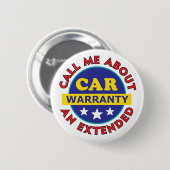Sarcastic Car Warranty Pin 缶バッジ (正面&裏面)