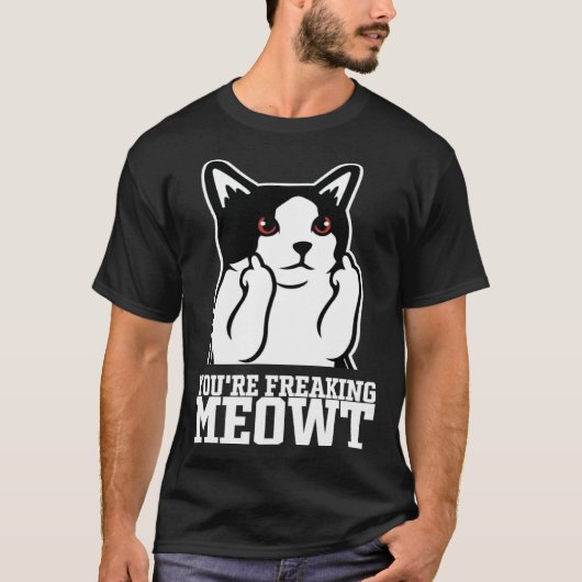 Sarcastic Cat Dark Cat Humor Cat Humor Tシャツ (正面)