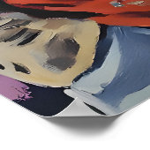 Sarcastic Cat Lover Wall Art Allergic to Idiots ポスター (角)