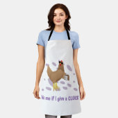 Sarcastic Chicken – Ask Me If I Give a Cluck エプロン (着用した状態)