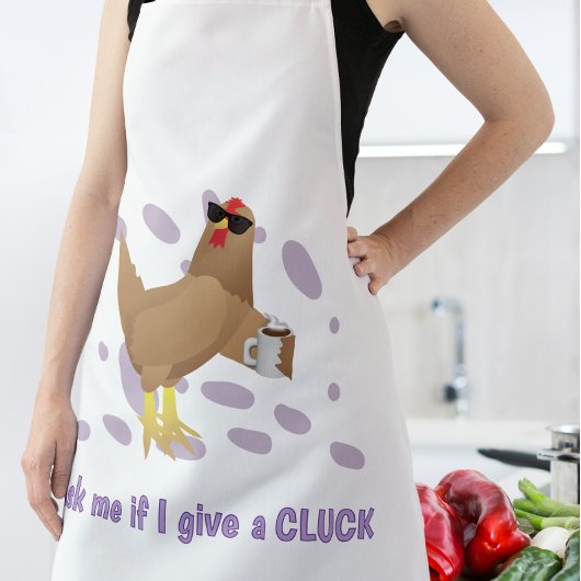 Sarcastic Chicken – Ask Me If I Give a Cluck エプロン