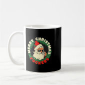 Sarcastic Christmas Merry Xmas Forer Funny Santa H コーヒーマグカップ (左)