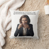 Sarcastic Coffee Throw Pillow クッション (ブランケット)
