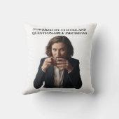 Sarcastic Coffee Throw Pillow クッション (裏面)