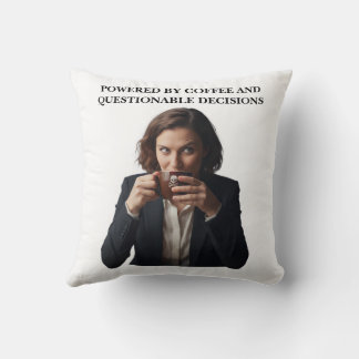 Sarcastic Coffee Throw Pillow クッション