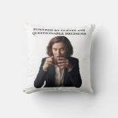 Sarcastic Coffee Throw Pillow クッション (正面)