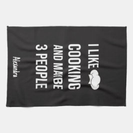 Sarcastic Cooking Gifts Chefs Cooks Personalized キッチンタオル