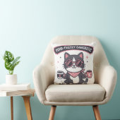 Sarcastic Cool Cat Bandana Coffee Lover Gift クッション (椅子)